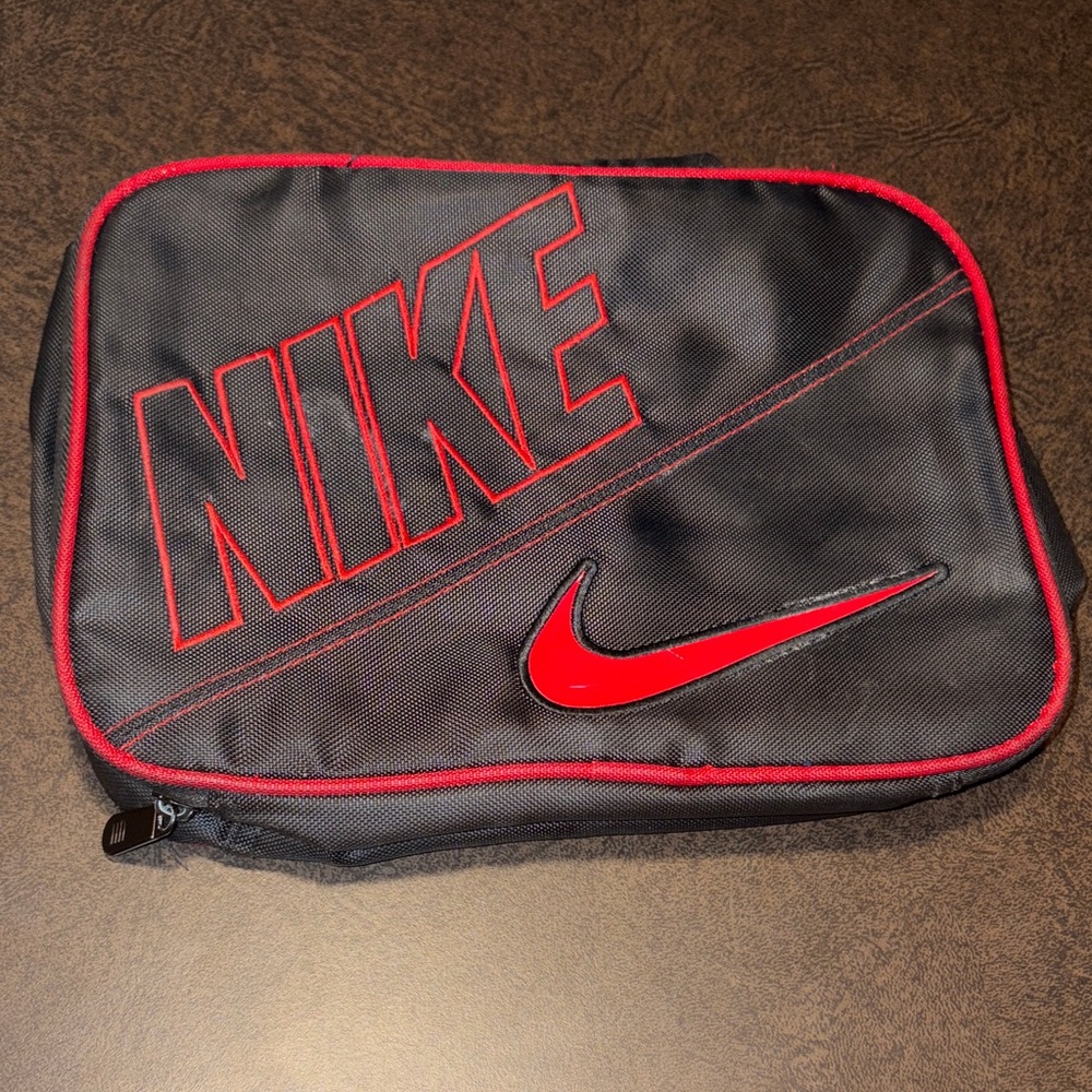 Nike Black Lunch Bag with Red Accents
